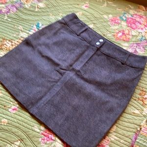 Vintage Nicole Miller suede mini skirt